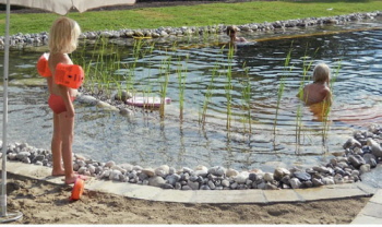 Schwimmbereich ist nicht abgemauert